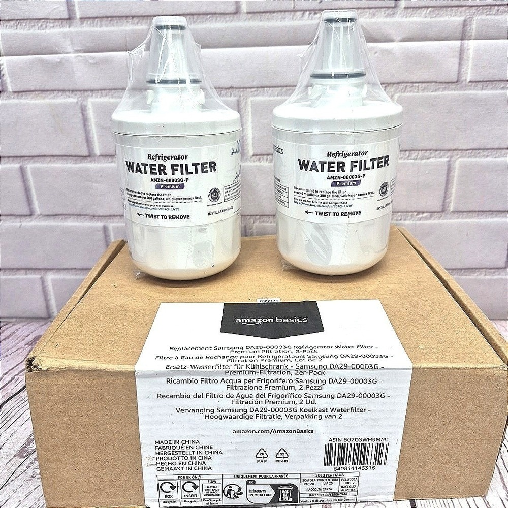 (Pack of 2) AmazonBasics - Replacement Refrigerator Water Filter - AMZN-00003G-P
